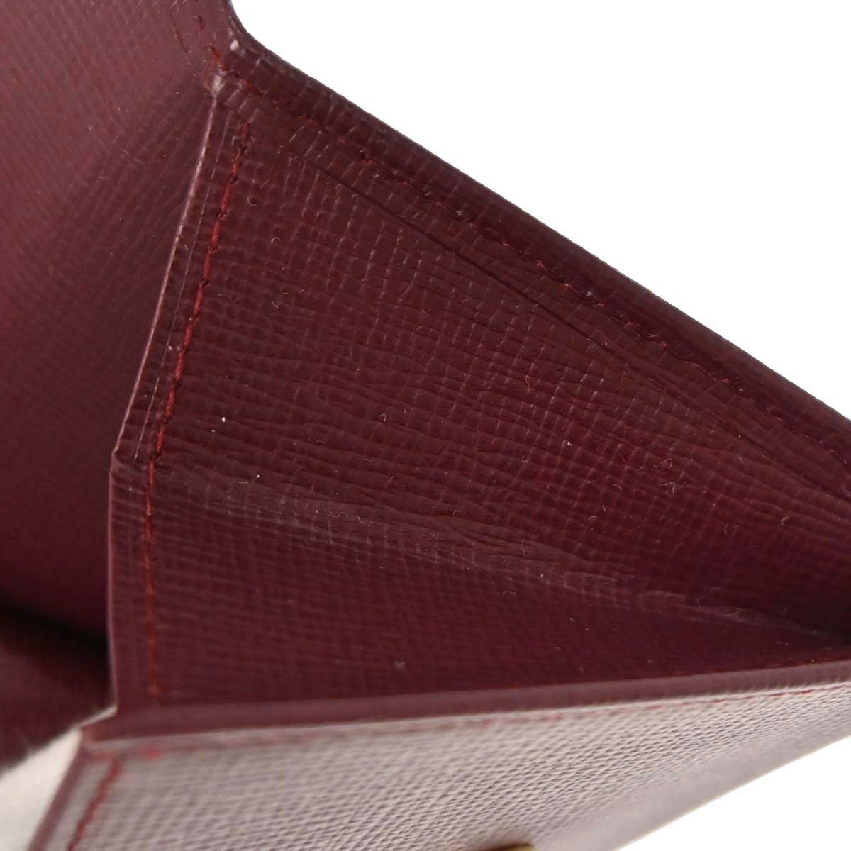 Cartier Must de Cartier Coin Purse Wallet Bordeaux