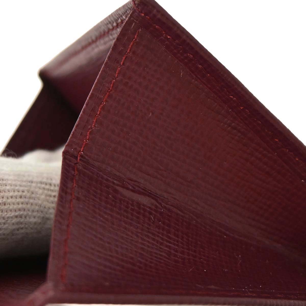 Cartier Must de Cartier Coin Purse Wallet Bordeaux