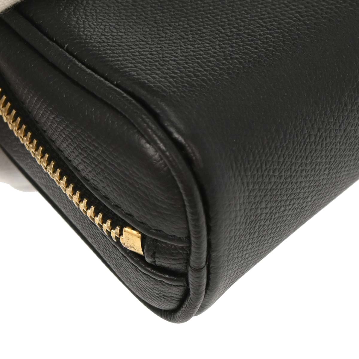 Chanel 2003-2004 Black Leather Coco Button Multi Pouch