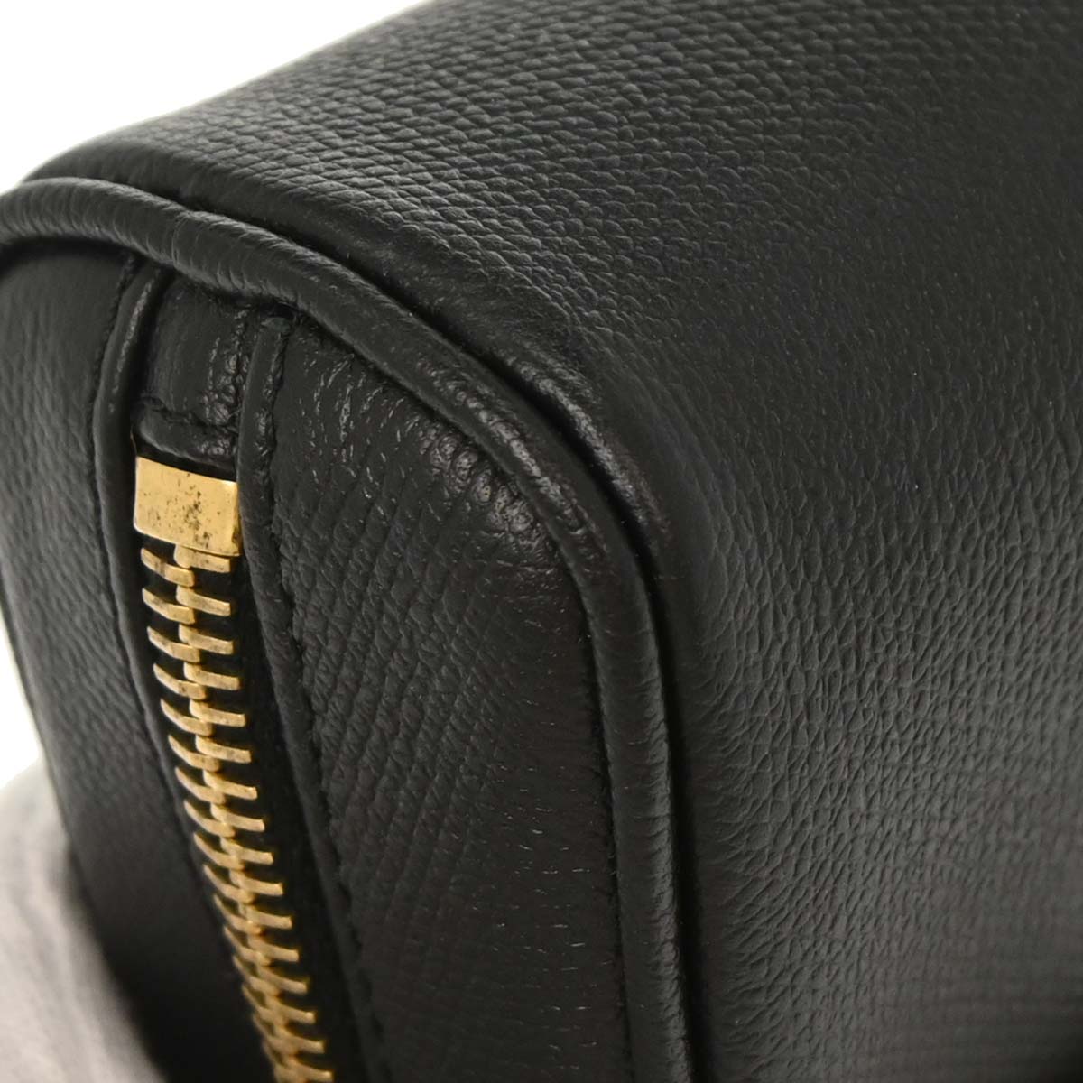 Chanel 2003-2004 Black Leather Coco Button Multi Pouch