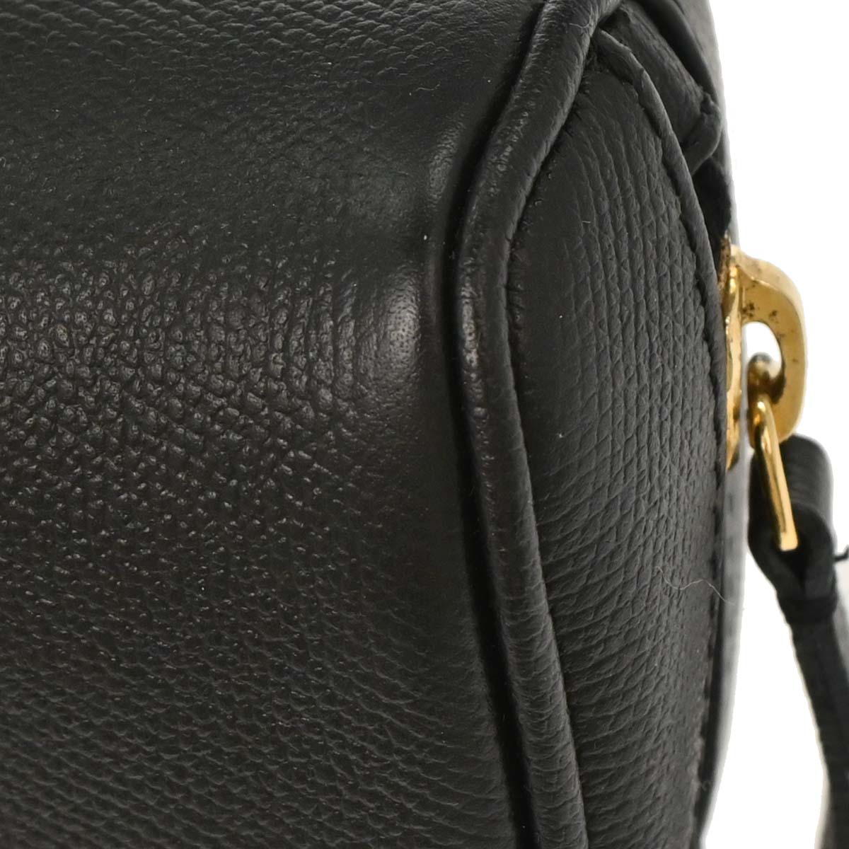 Chanel 2003-2004 Black Leather Coco Button Multi Pouch