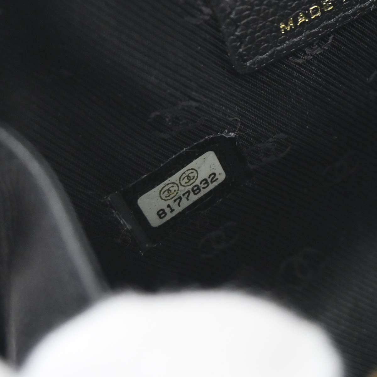 Chanel 2003-2004 Black Leather Coco Button Multi Pouch