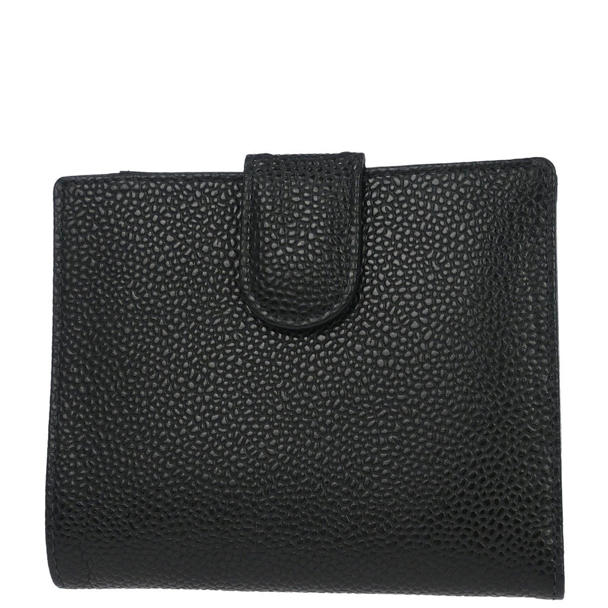 Chanel Black Caviar Skin Coin Purse Wallet