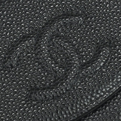 Chanel Black Caviar Skin Coin Purse Wallet