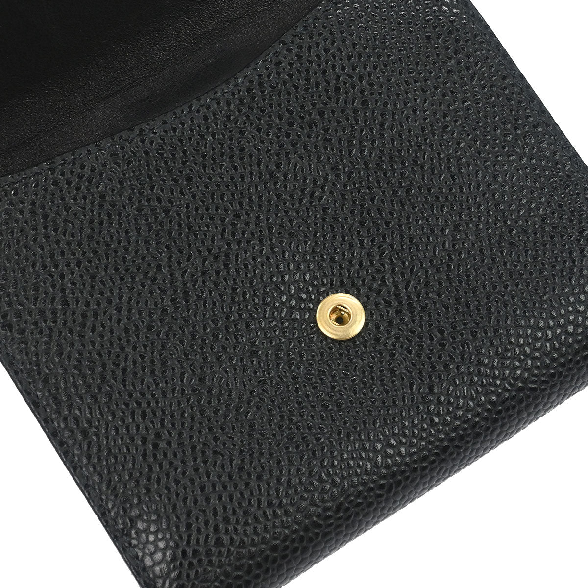 Chanel Black Caviar Skin Coin Purse Wallet