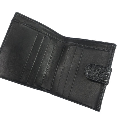 Chanel Black Caviar Skin Coin Purse Wallet