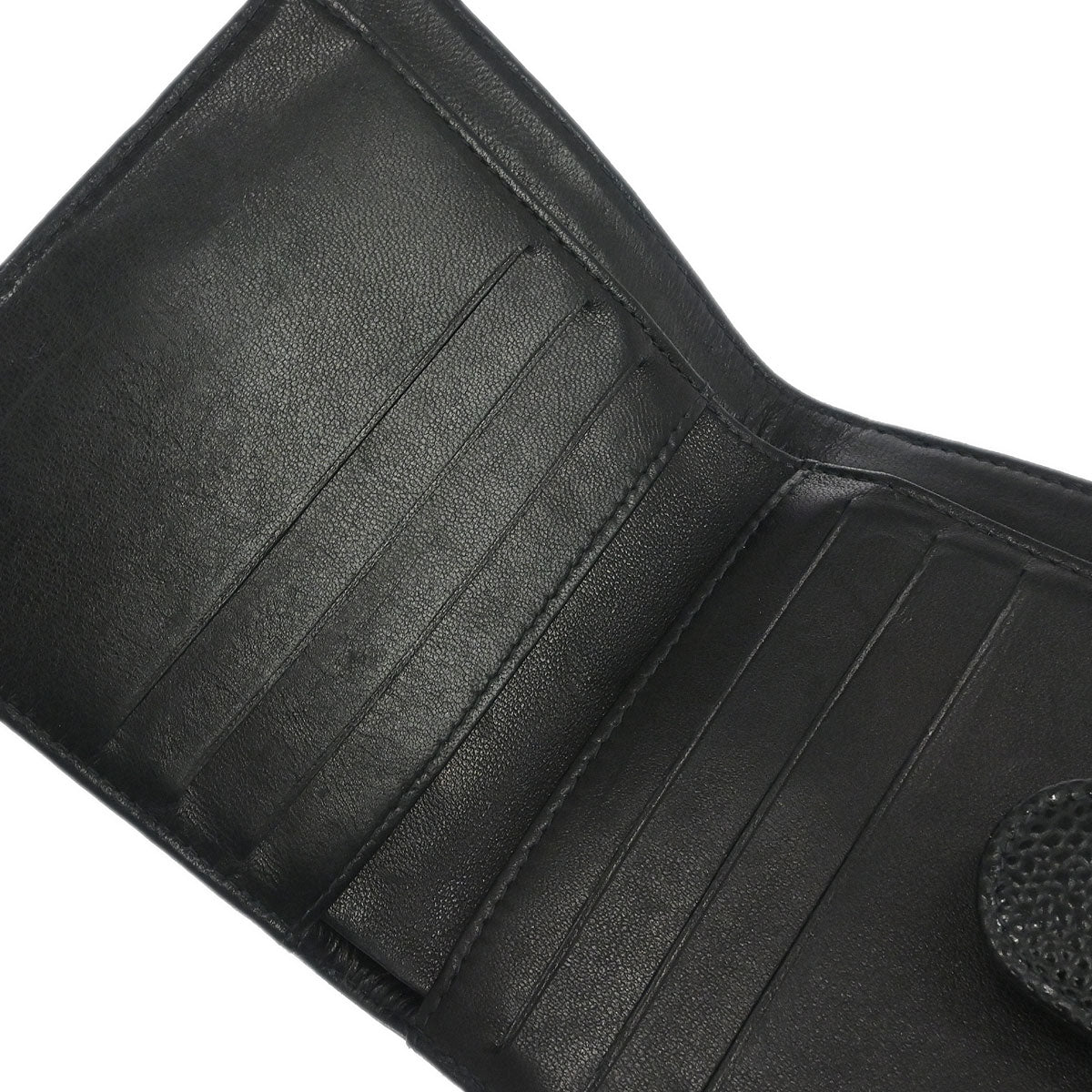 Chanel Black Caviar Skin Coin Purse Wallet