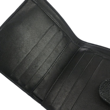 Chanel Black Caviar Skin Coin Purse Wallet