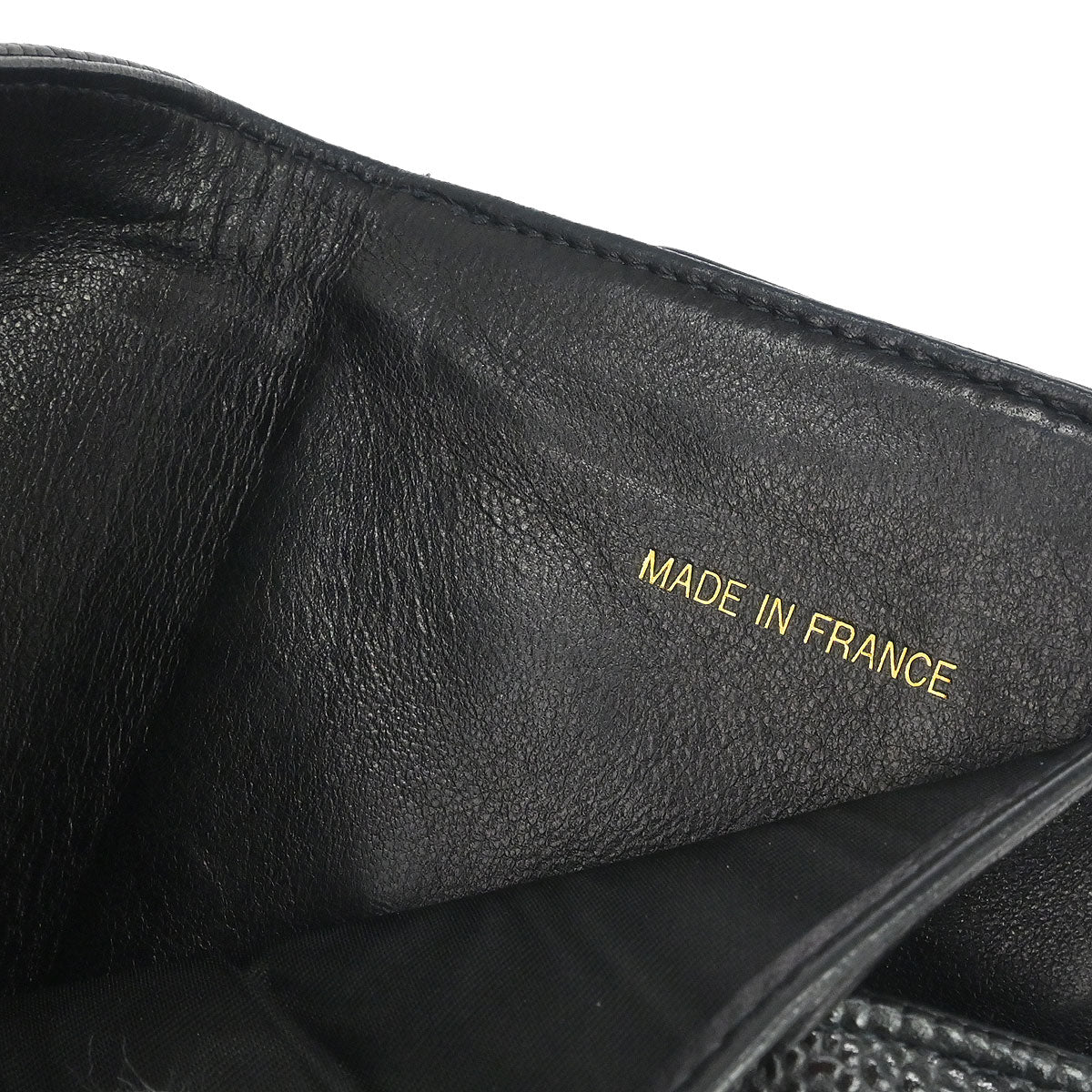 Chanel Black Caviar Skin Coin Purse Wallet