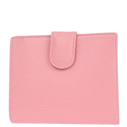 Chanel 2003-2004 Pink Caviar Skin Coin Purse Wallet