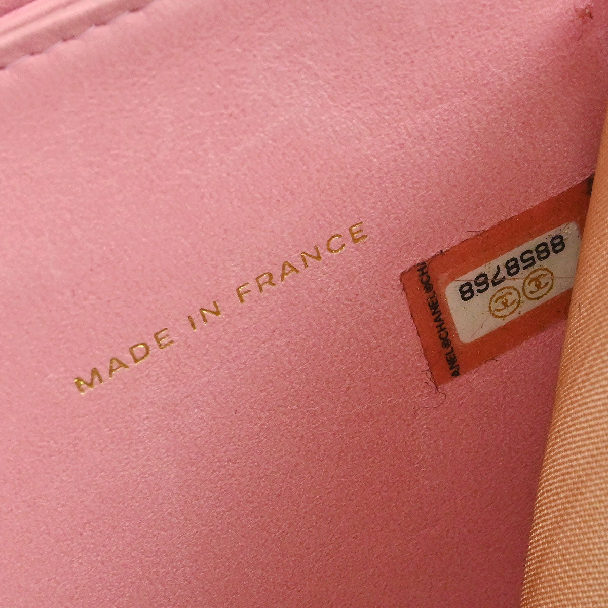 Chanel 2003-2004 Pink Caviar Skin Coin Purse Wallet