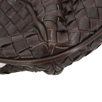 Bottega Veneta Brown Lambskin Intrecciato Handbag