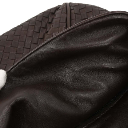 Bottega Veneta Brown Lambskin Intrecciato Handbag