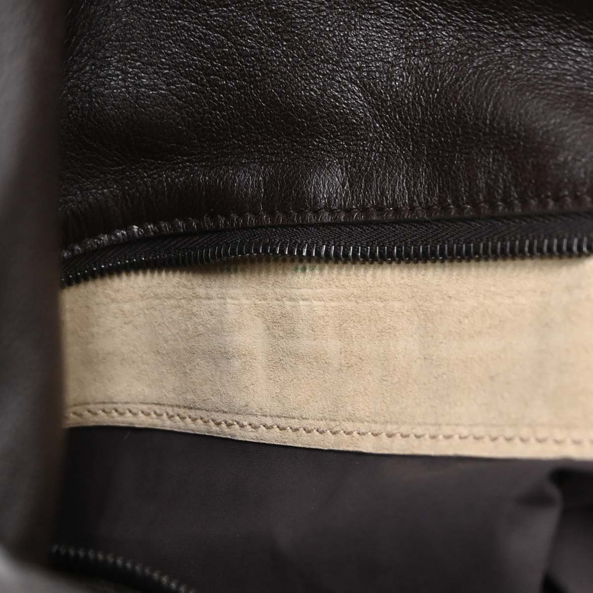 Bottega Veneta Brown Lambskin Intrecciato Handbag
