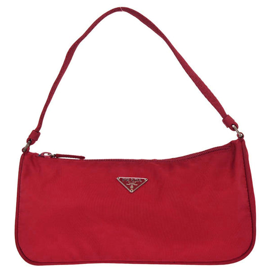 Prada Red Nylon Handbag