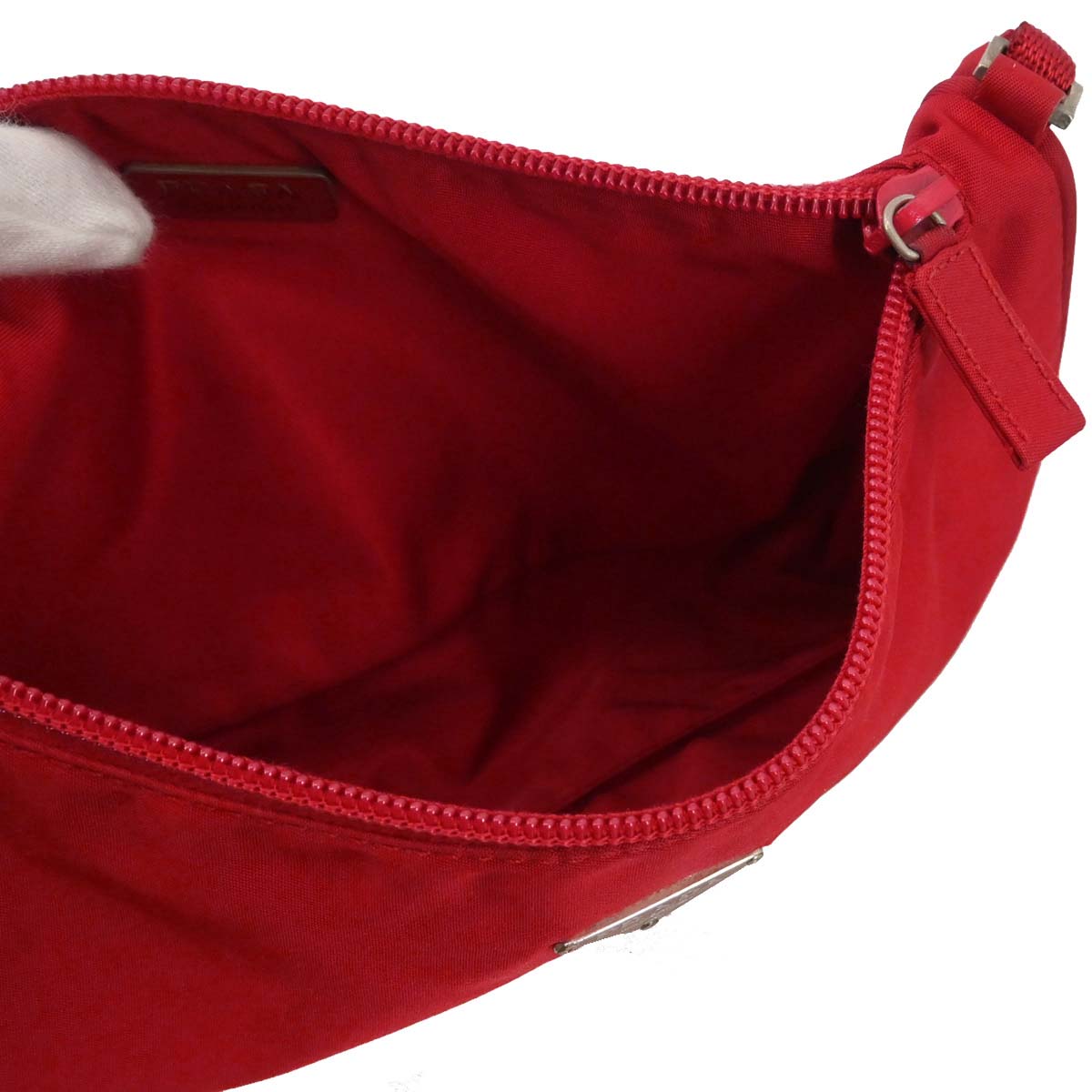 Prada Red Nylon Handbag
