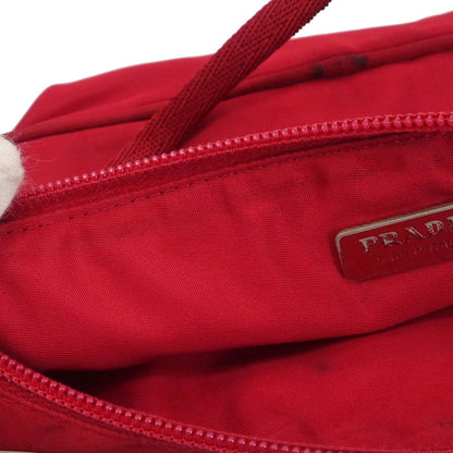 Prada Red Nylon Handbag