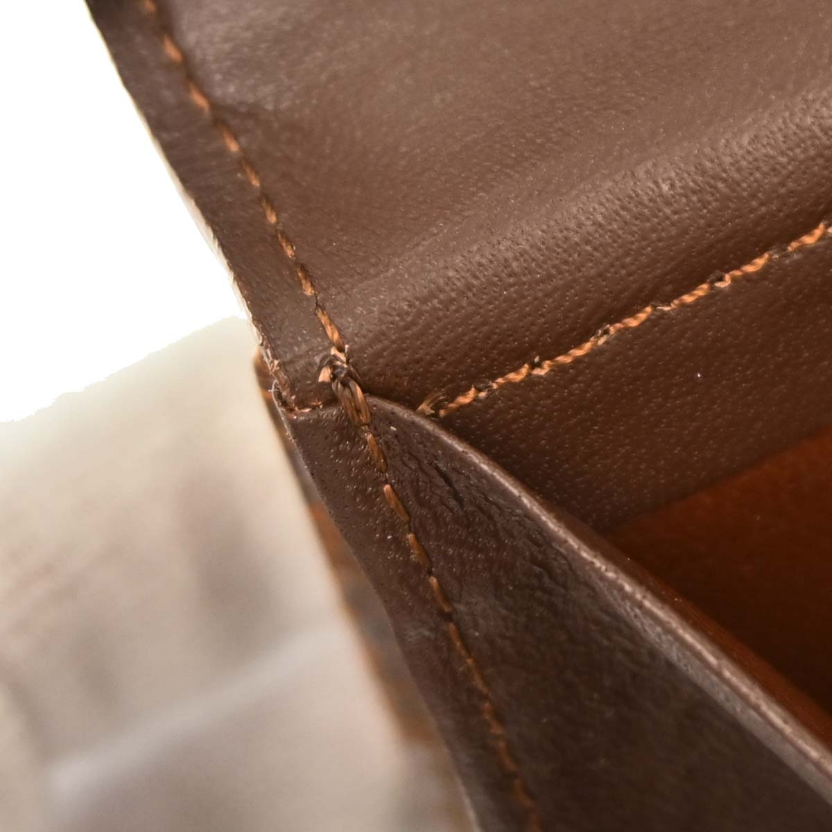 Yves Saint Laurent Brown Embossed Leather Wallet
