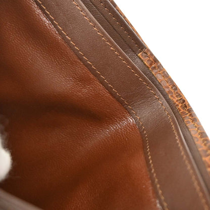 Yves Saint Laurent Brown Embossed Leather Wallet