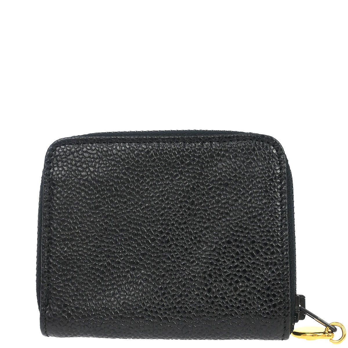 Chanel 1997-1999 Black Caviar Skin Coin Purse Wallet
