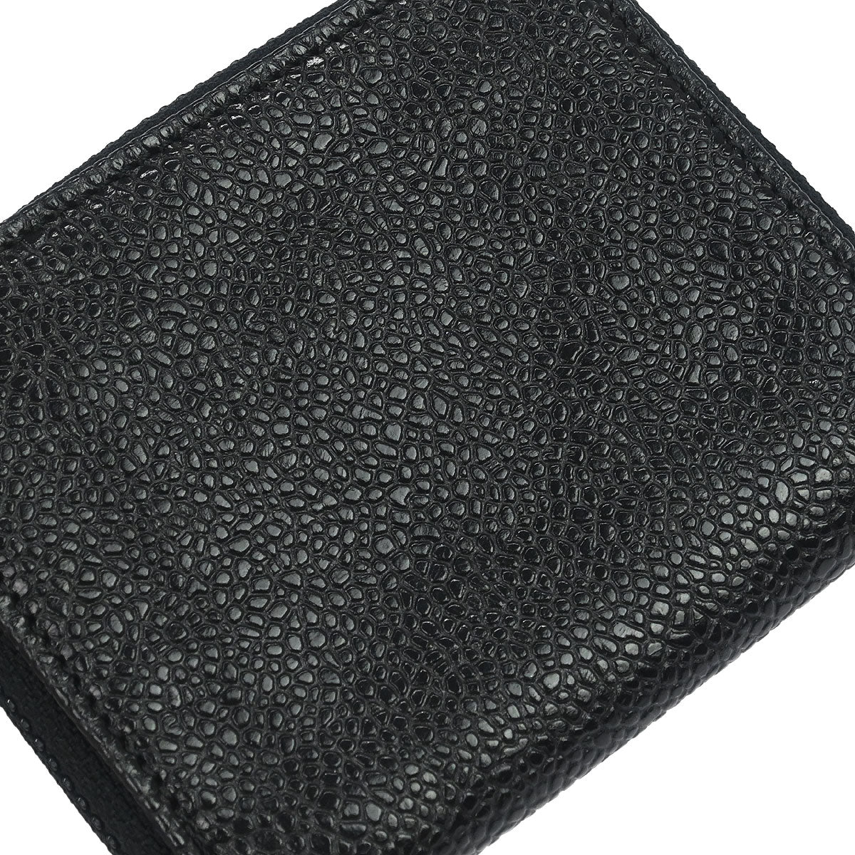 Chanel 1997-1999 Black Caviar Skin Coin Purse Wallet
