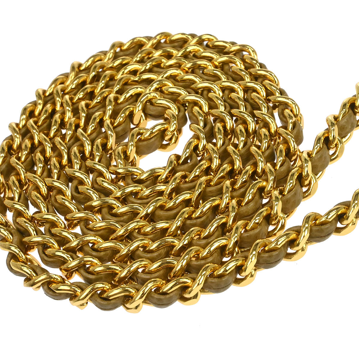 Chanel 1996-1997 Beige Caviar Skin Chain Shoulder Bag Pochette Phone Case