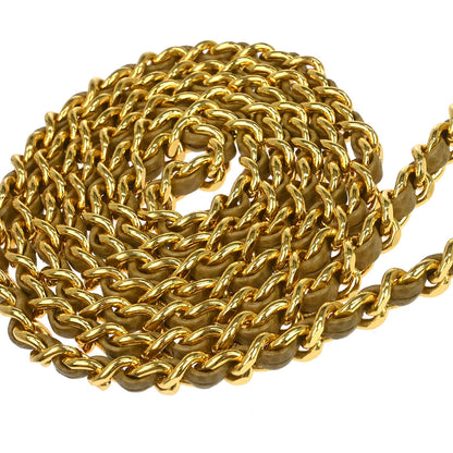 Chanel 1996-1997 Beige Caviar Skin Chain Shoulder Bag Pochette Phone Case