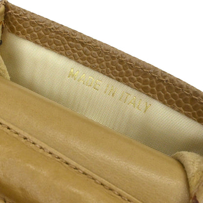 Chanel 1996-1997 Beige Caviar Skin Chain Shoulder Bag Pochette Phone Case