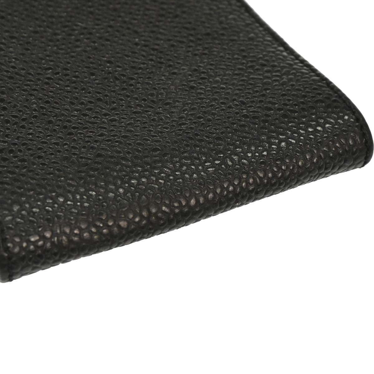 Chanel Black Caviar Skin Chain Shoulder Bag Pochette Phone Case