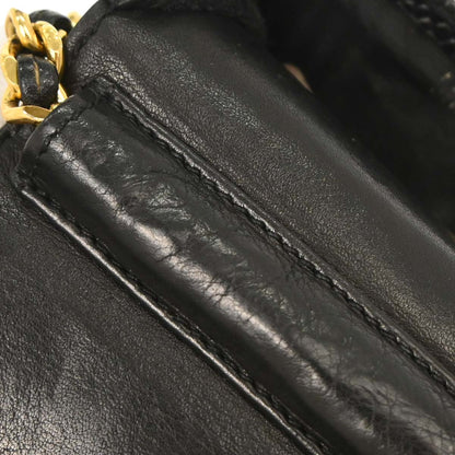 Chanel Black Caviar Skin Chain Shoulder Bag Pochette Phone Case