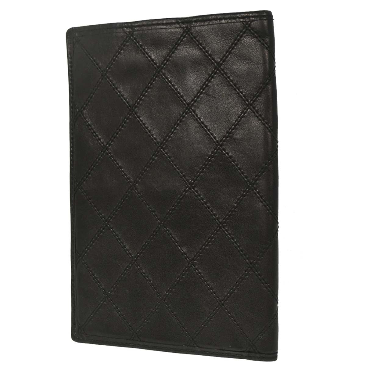 Chanel 2014 Black Lambskin Bicolore Wallet