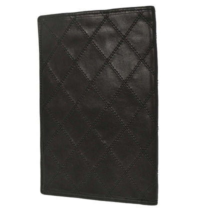 Chanel 2014 Black Lambskin Bicolore Wallet