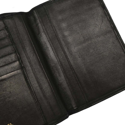 Chanel 2014 Black Lambskin Bicolore Wallet