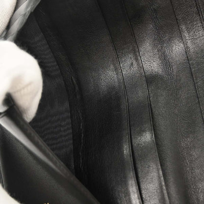Chanel 2014 Black Lambskin Bicolore Wallet