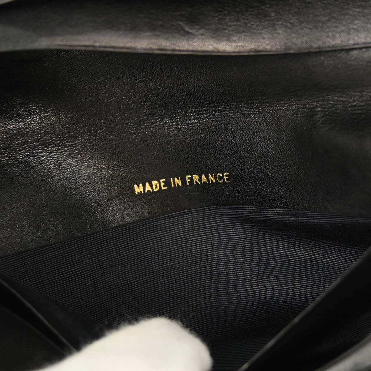 Chanel 2014 Black Lambskin Bicolore Wallet