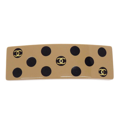 Chanel Barrette Hair Accessories Beige Acrylic 00A