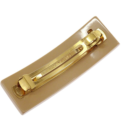 Chanel Barrette Hair Accessories Beige Acrylic 00A