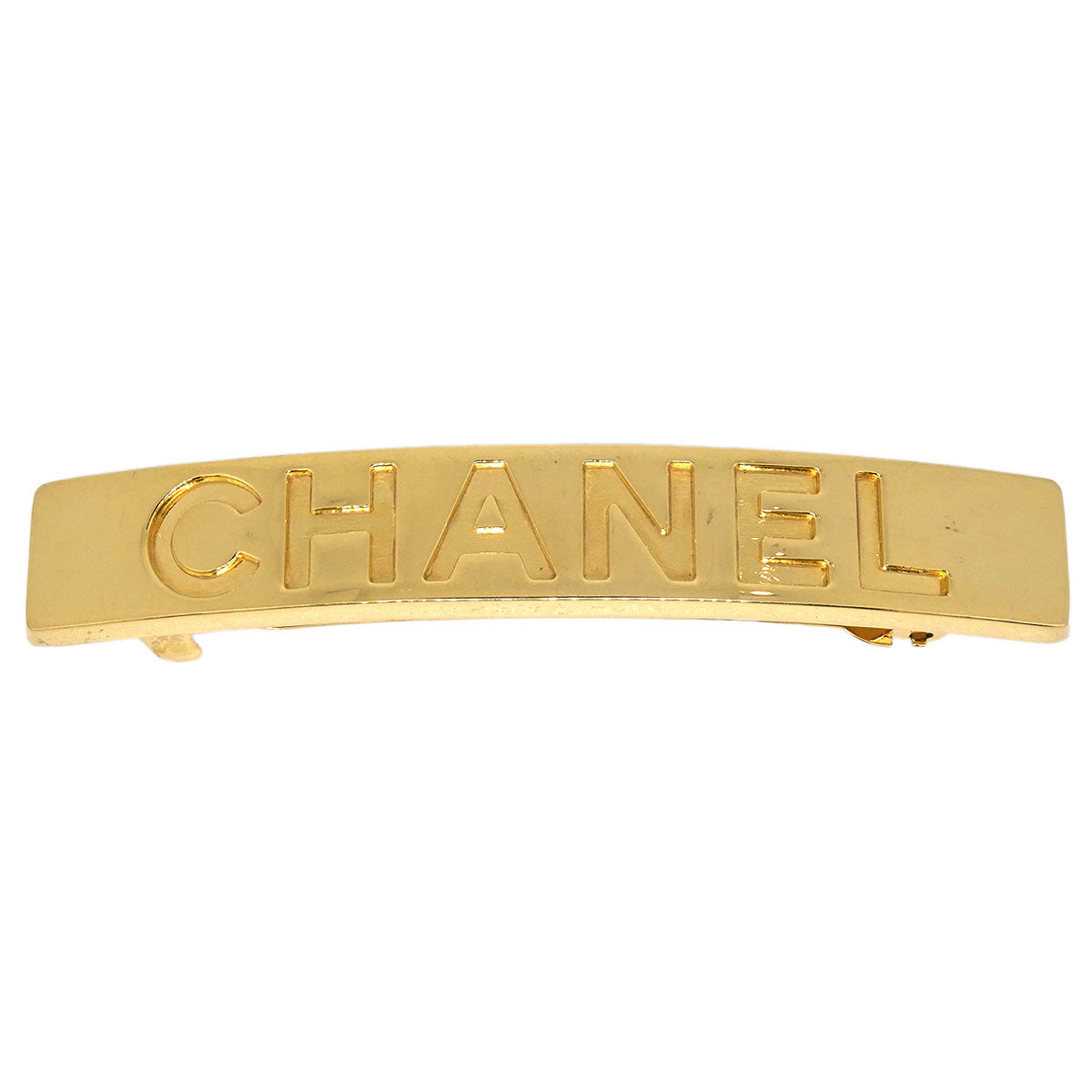Chanel Hair Clip Barrette Gold Hair Accessories 97A