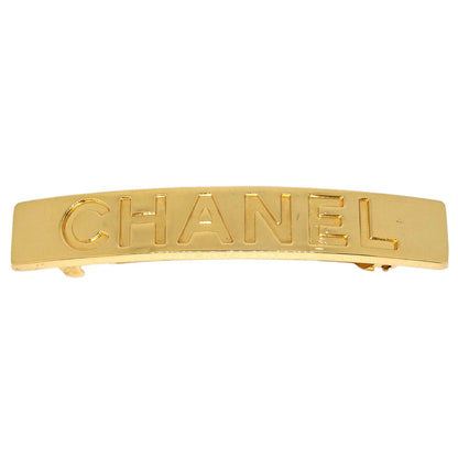 Chanel Hair Clip Barrette Gold Hair Accessories 97A