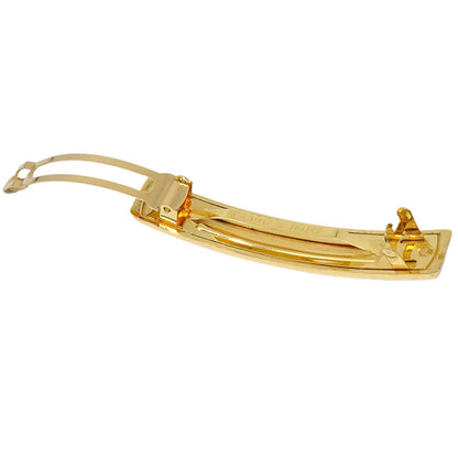 Chanel Hair Clip Barrette Gold Hair Accessories 97A