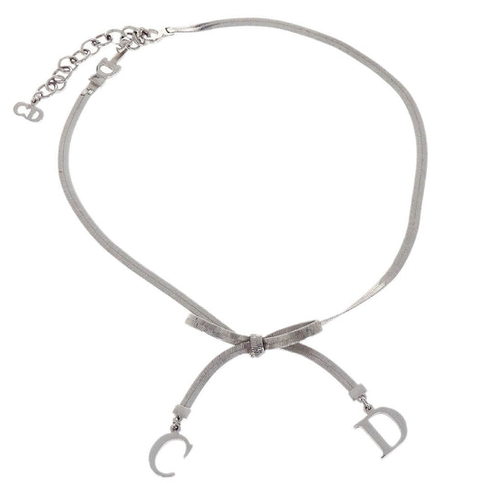 Christian Dior Necklace Pendant Silver