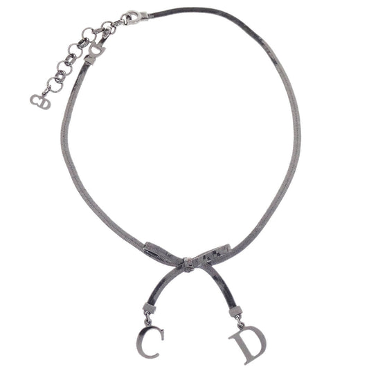 Christian Dior Necklace Pendant Silver