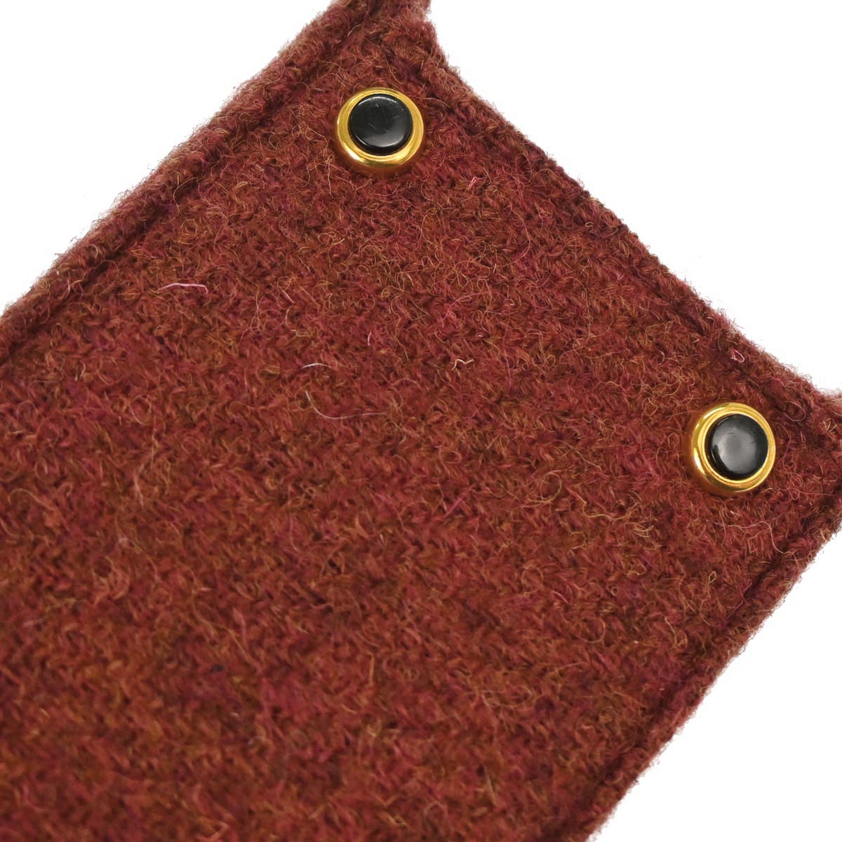 Chanel Brown Wool Straight Flap Shoulder Bag