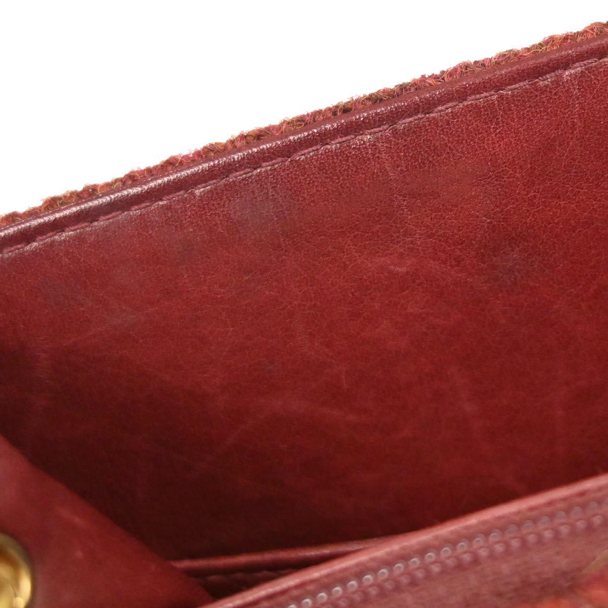Chanel Brown Wool Straight Flap Shoulder Bag