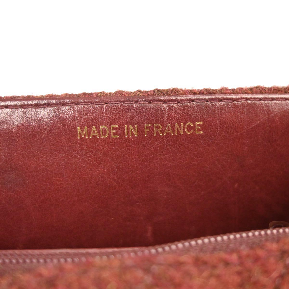 Chanel Brown Wool Straight Flap Shoulder Bag