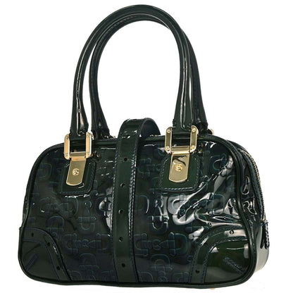 Gucci Green PVC Horsebit Pattern Handbag