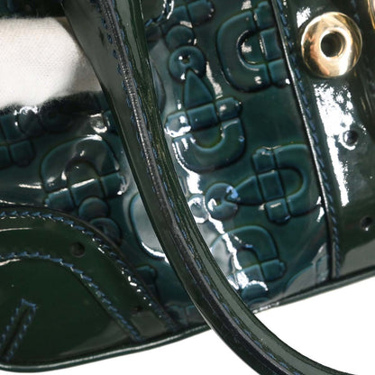 Gucci Green PVC Horsebit Pattern Handbag