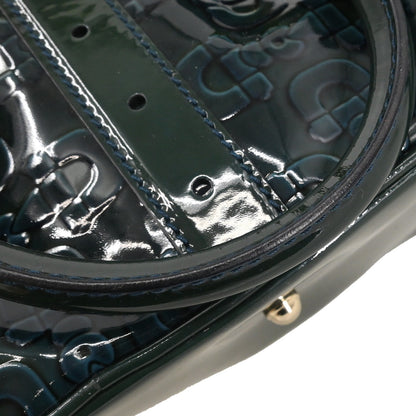 Gucci Green PVC Horsebit Pattern Handbag