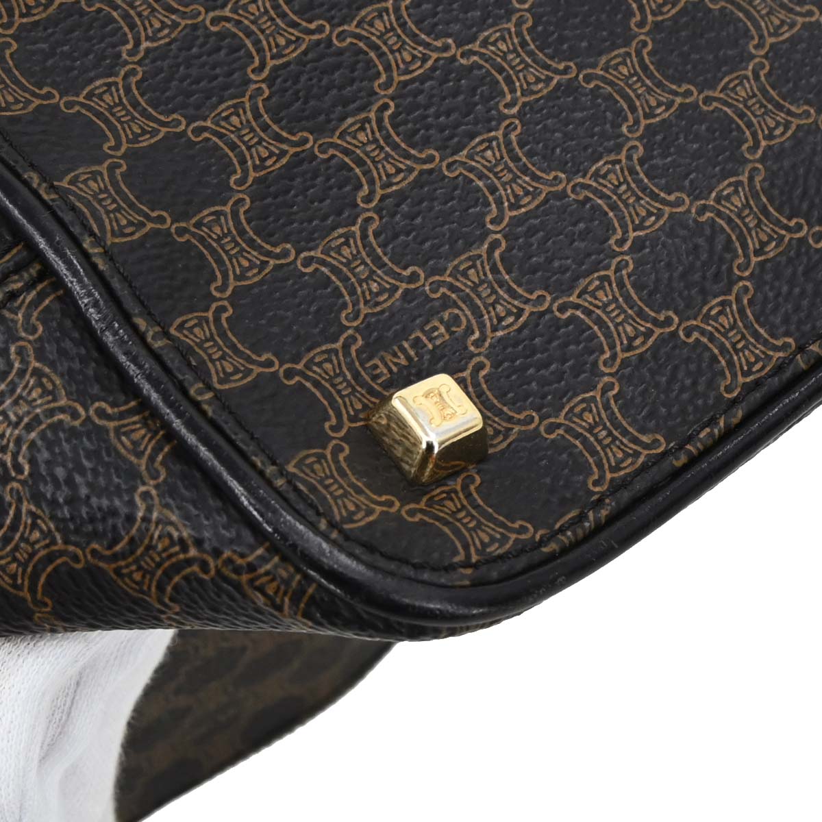Celine Black Macadam Handbag
