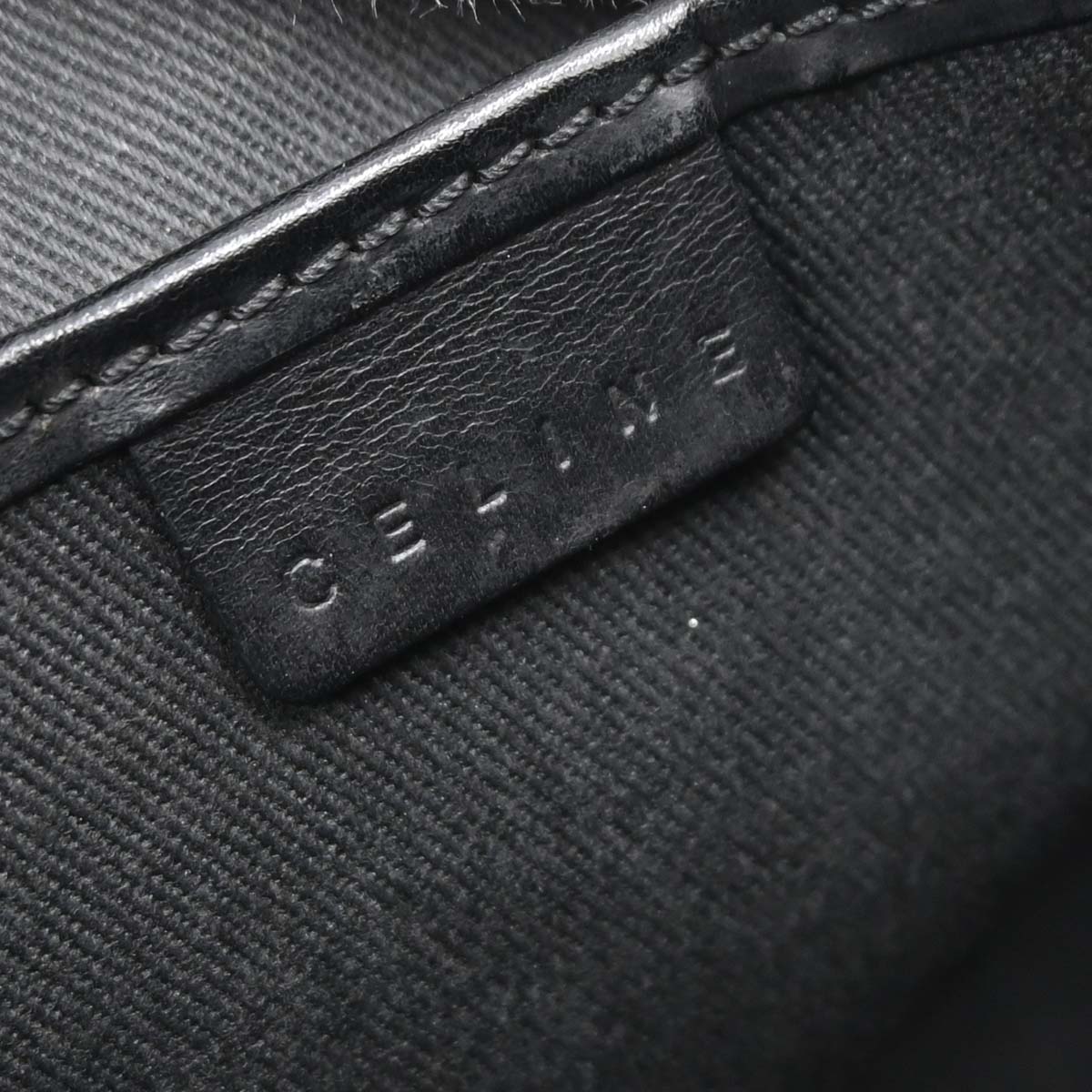 Celine Black Macadam Handbag